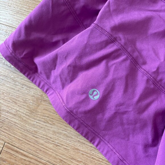 Lululemon Athletic Pace Rival Mid Rise Skirt Long Vivid Plum Women’s Size 16 - Picture 9 of 10